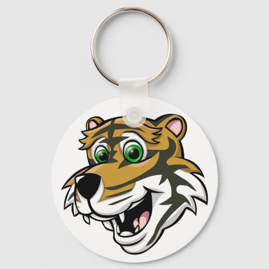 Cartoon Tiger Sleutelhanger (Voorkant)