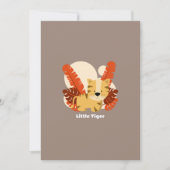 Cartoon Tiger Tiger Drawing Animal Character Art Kaart (Voorkant)