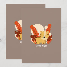 Cartoon Tiger Tiger Drawing Animal Character Art Kaart