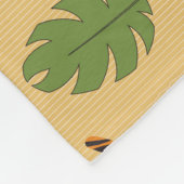 Cartoon Tiger: Vrolijk kinderpatroon. Fleece Deken (Hoek)
