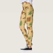 Cartoon Tiger: Vrolijk kinderpatroon. Leggings (Links)