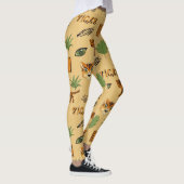 Cartoon Tiger: Vrolijk kinderpatroon. Leggings (Rechts)