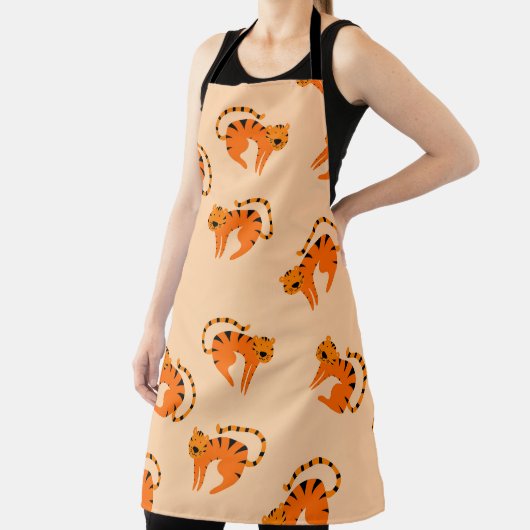 Cartoon Tigers:  print voor kinderen Schort (Insitu)