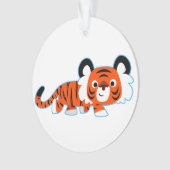 Cartoon tijger op de prowl AcrylOrnament Ornament (voorkant)
