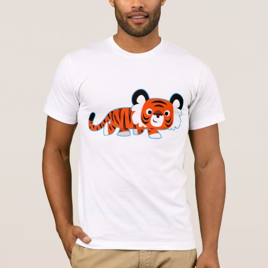 Cartoon tijger op de prowl T-shirt (Voorkant)