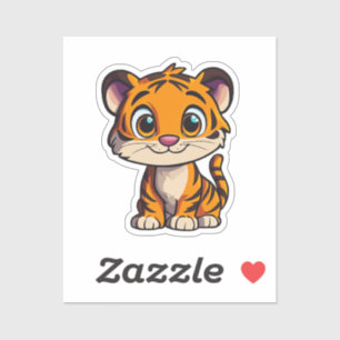 Cartoon tijger sticker