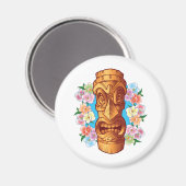 Cartoon Tiki Statue Magneet (Voorkant / Achterkant)