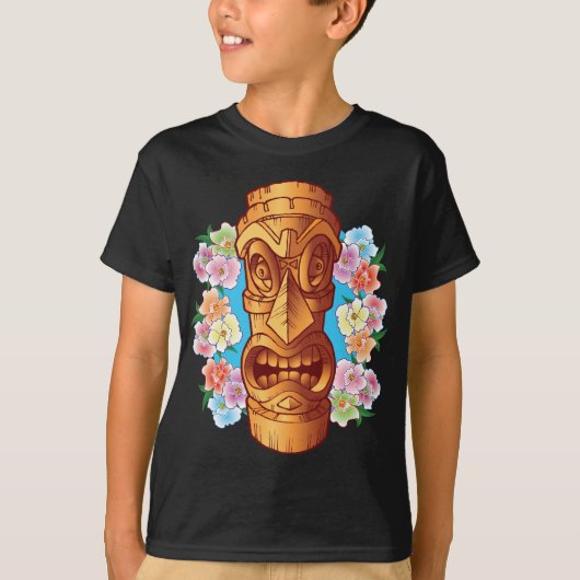 Cartoon Tiki Statue T-shirt (Voorkant)