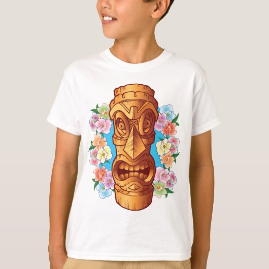 Cartoon Tiki Statue T-shirt (Voorkant)