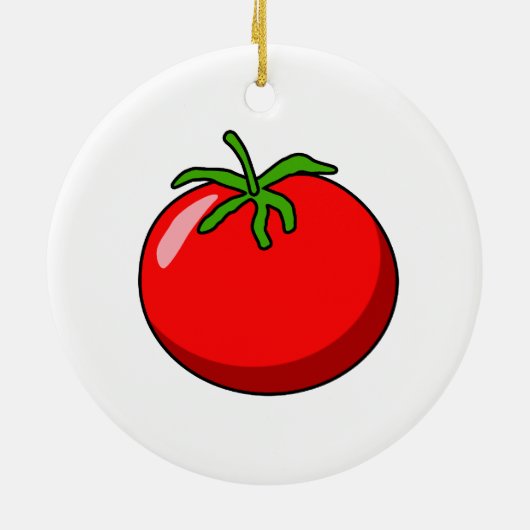Cartoon Tomato Ornament (Achterkant)