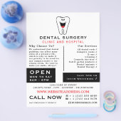 Cartoon Tooth-Logo, tandheelkunde, tandheelkunde-A Flyer (Enkel)