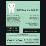 Cartoon Tooth-Logo, tandheelkunde, tandheelkunde-A Flyer<br><div class="desc">Cartoon Tooth Logo,  Dentistry,  Dentist Adverteren Flyer door de Visitekaartje winkel.</div>