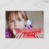 Cartoon Toucan Bird Kind Profile Photo Calling Car Visitekaartje (Achterkant)