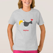Cartoon Toucan Kind Cute Fun Custom Cft T-Shirt (Voorkant)