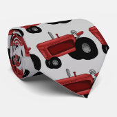 Cartoon Tractor maakt mannen stropdas leuk (Opgerold)