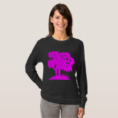 Cartoon Tree - magenta T-shirt (Voorkant volledig)