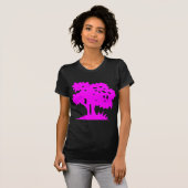 Cartoon Tree - magenta T-shirt (Voorkant volledig)