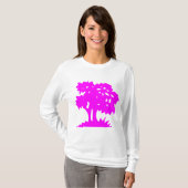 Cartoon Tree - magenta T-shirt (Voorkant volledig)