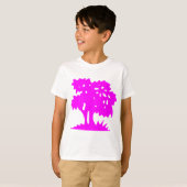 Cartoon Tree - magenta T-shirt (Voorkant volledig)