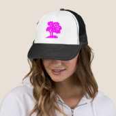 Cartoon Tree - magenta Trucker Pet (In situ)