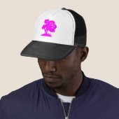 Cartoon Tree - magenta Trucker Pet (In situ)