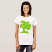 Cartoon Tree - Martian Green T-shirt (Voorkant volledig)