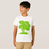 Cartoon Tree - Martian Green T-shirt (Voorkant volledig)