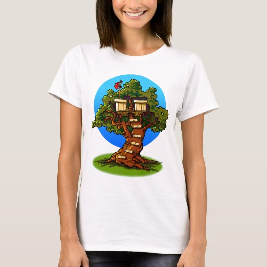 Cartoon Treehouse T-shirt (Voorkant)