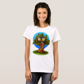 Cartoon Treehouse T-shirt (Voorkant volledig)