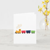 Cartoon trein kaart (Gele Bloem)