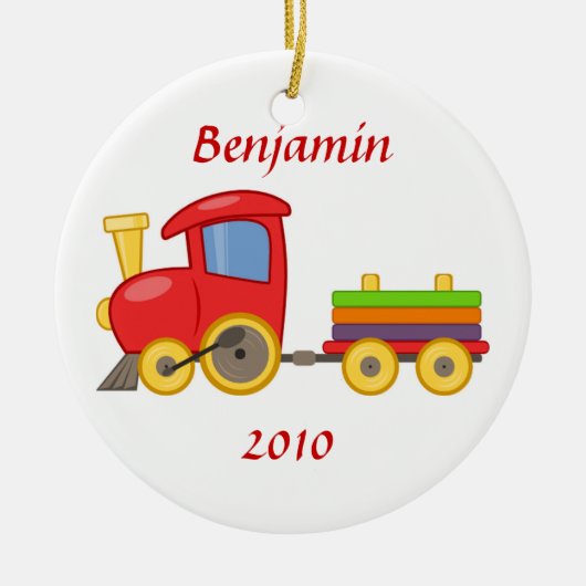 Cartoon Trein Ornament (Voorkant)