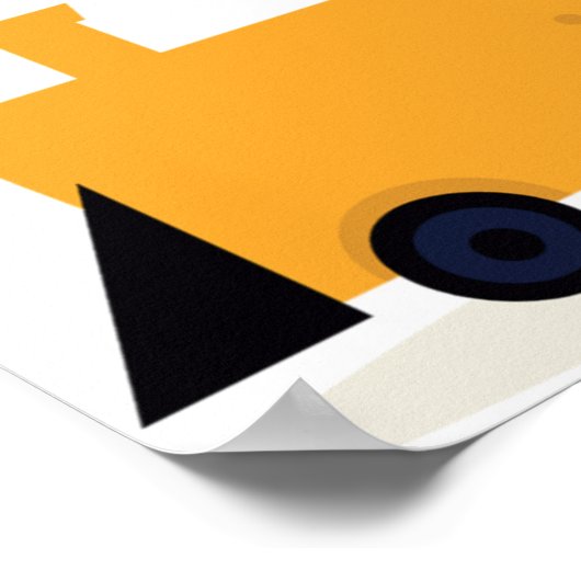 Cartoon trein poster (Hoek)