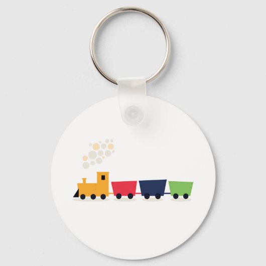 Cartoon trein sleutelhanger (Voorkant)