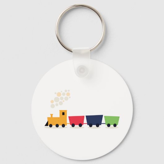 Cartoon trein sleutelhanger (Achterkant)