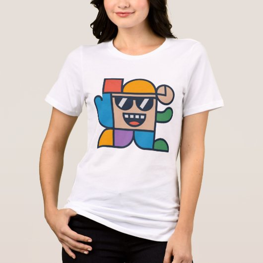 Cartoon Tri-Blend Shirt (Voorkant)