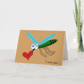 Cartoon trieste mug met hart en aangepaste tekst kaart (Voorkant)