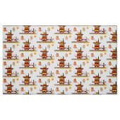 Cartoon Trolley Fabric Stof (Fat Quarter)