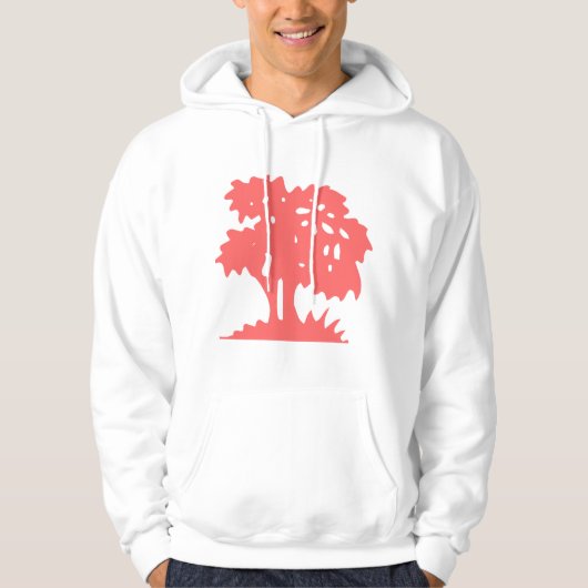 Cartoon - Tropisch roze Hoodie (Voorkant)