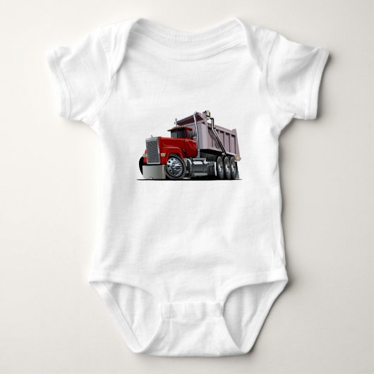 Cartoon truck baby bodysuit (Voorkant)