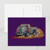 Cartoon truck briefkaart (Voorkant / Achterkant)