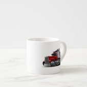Cartoon truck espresso cup kop (Voorkant rechts)
