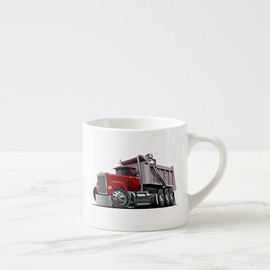 Cartoon truck espresso cup kop (Rechts)