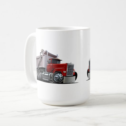 Cartoon truck koffie mok (Voorkant links)