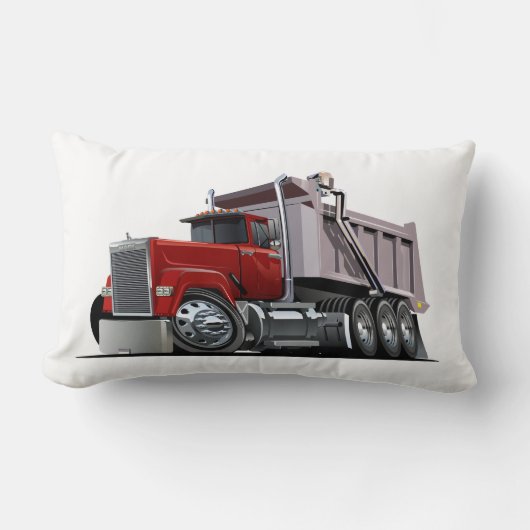 Cartoon truck lumbale kussen (Voorkant)