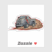 Cartoon truck sticker (Vel)