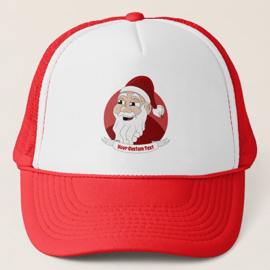 Cartoon Trucker Hat glimlachen Pet (Voorkant)