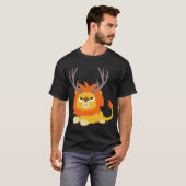 Cartoon TT-shirt met hefboom T-shirt (Voorkant volledig)