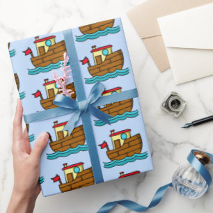 Cartoon Tug Boat Cadeaupapier