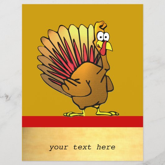 Cartoon Turkey Business Flyer (Voorkant)