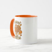 Cartoon Turkije Happy Thanksgiving Mok (Voorkant links)